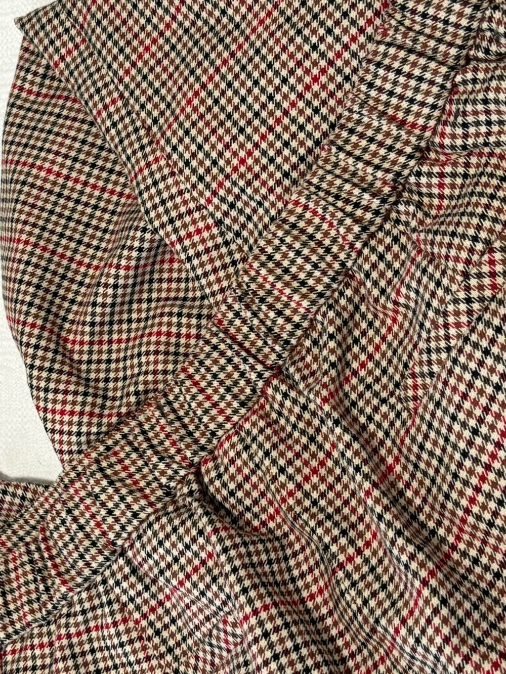 Tommy Hilfiger Brown Glen Plaid Cropped Slim Pants - Picture 9 of 14